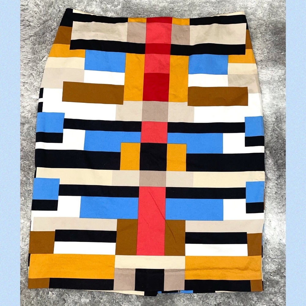 New York and Company Stretch Multi Color Pencil Skirt